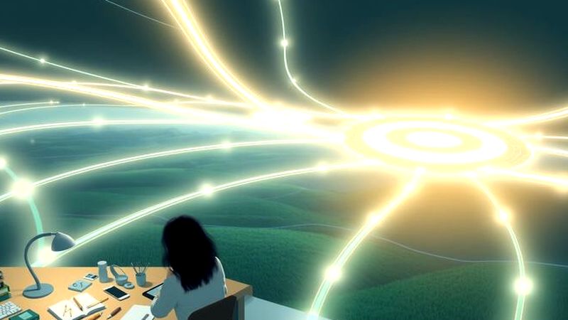 Un sistema tranquilo evoluciona visualmente en calma