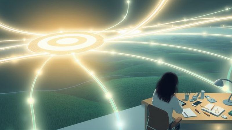 Un sistema tranquilo evoluciona visualmente en calma