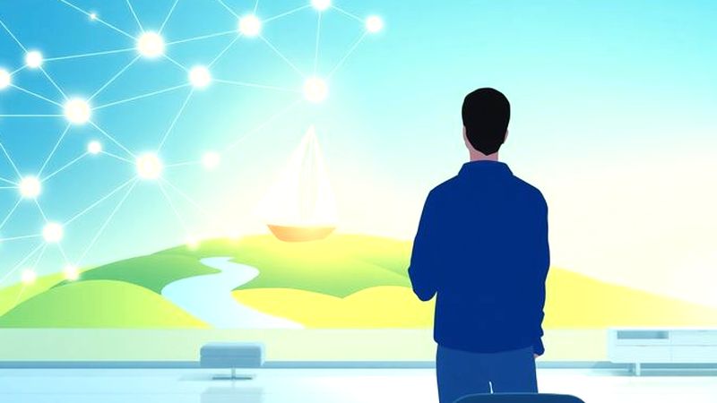 Un sail solar ilumina un futuro tranquilo