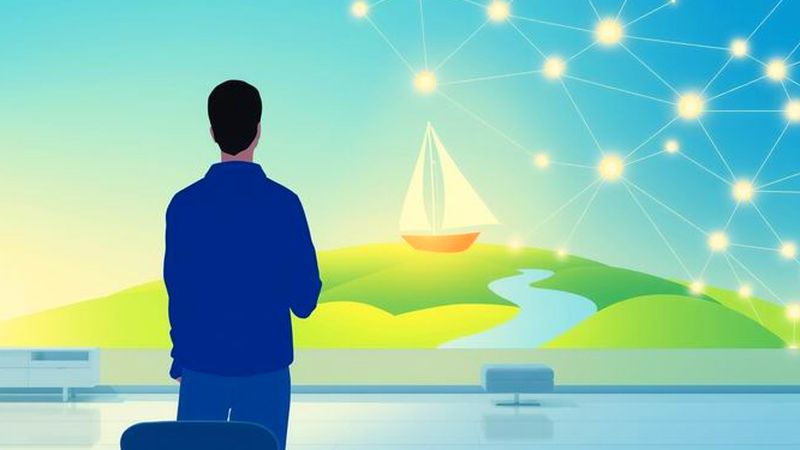 Un sail solar ilumina un futuro tranquilo