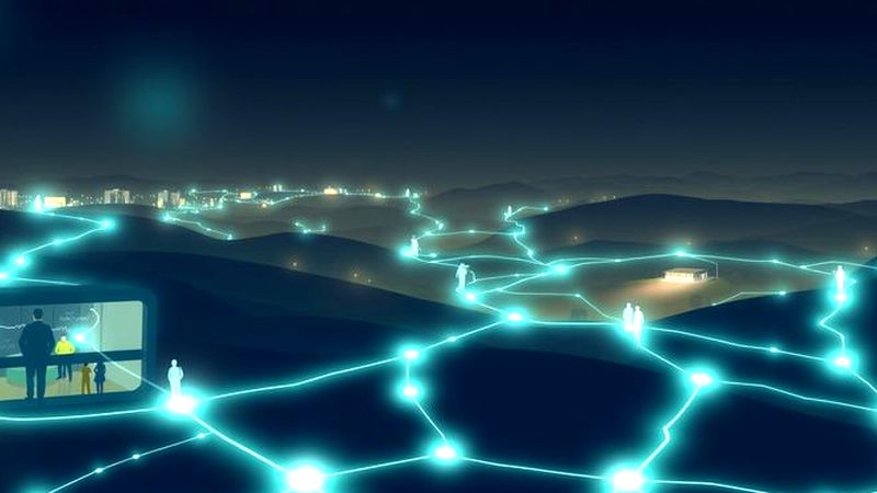 Redes luminosas conectan cuidado y colaboración